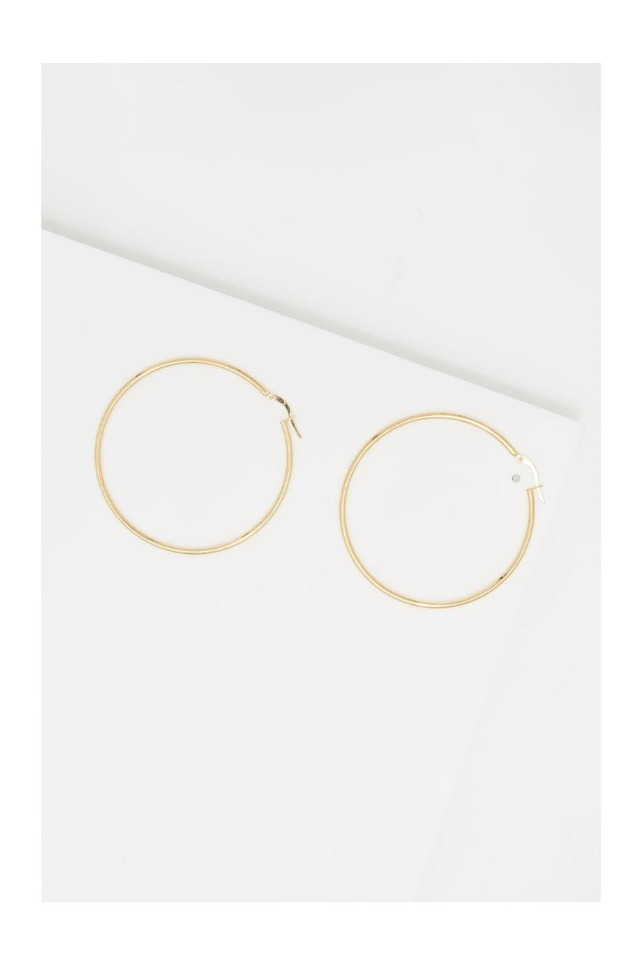 Boucle D'Oreilles "Créoles Santa" 50 Mm