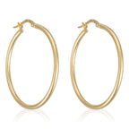 Créoles "Oro" - Diamètre 30 Mm Or Jaune 375/1000