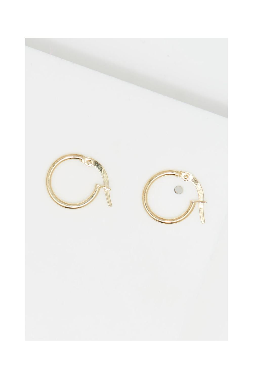 Boucles D'Oreilles "Créoles Monoe 10Mm" Or Jaune 375/1000