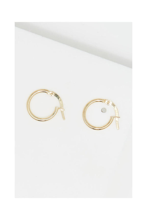 Boucles D'Oreilles "Créoles Monoe 10Mm" Or Jaune 375/1000