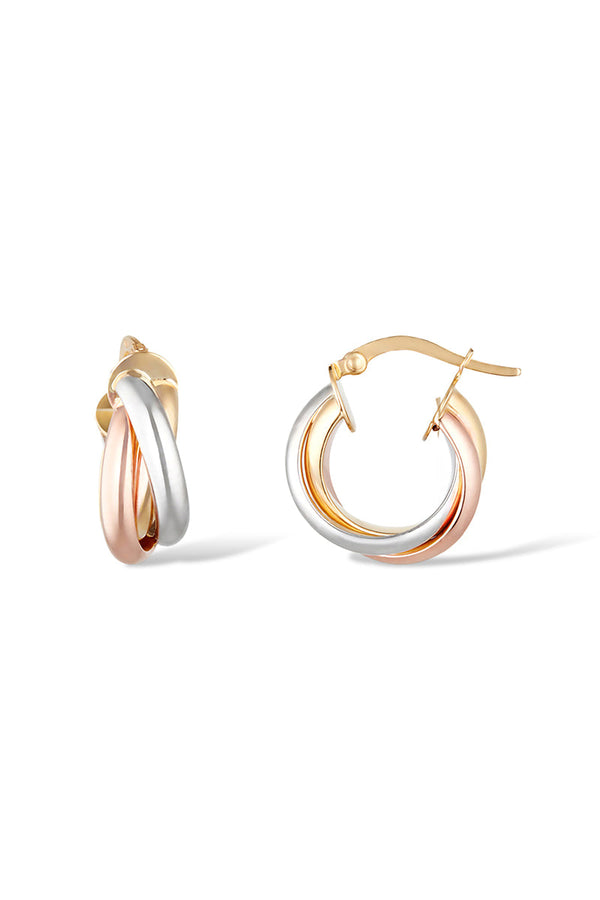 Boucles D'Oreilles Créoles "Enchanteresse" 1,2 Cm