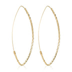 Boucles D'Oreilles "Créoles Goutte" 6*3 Cm Or Jaune