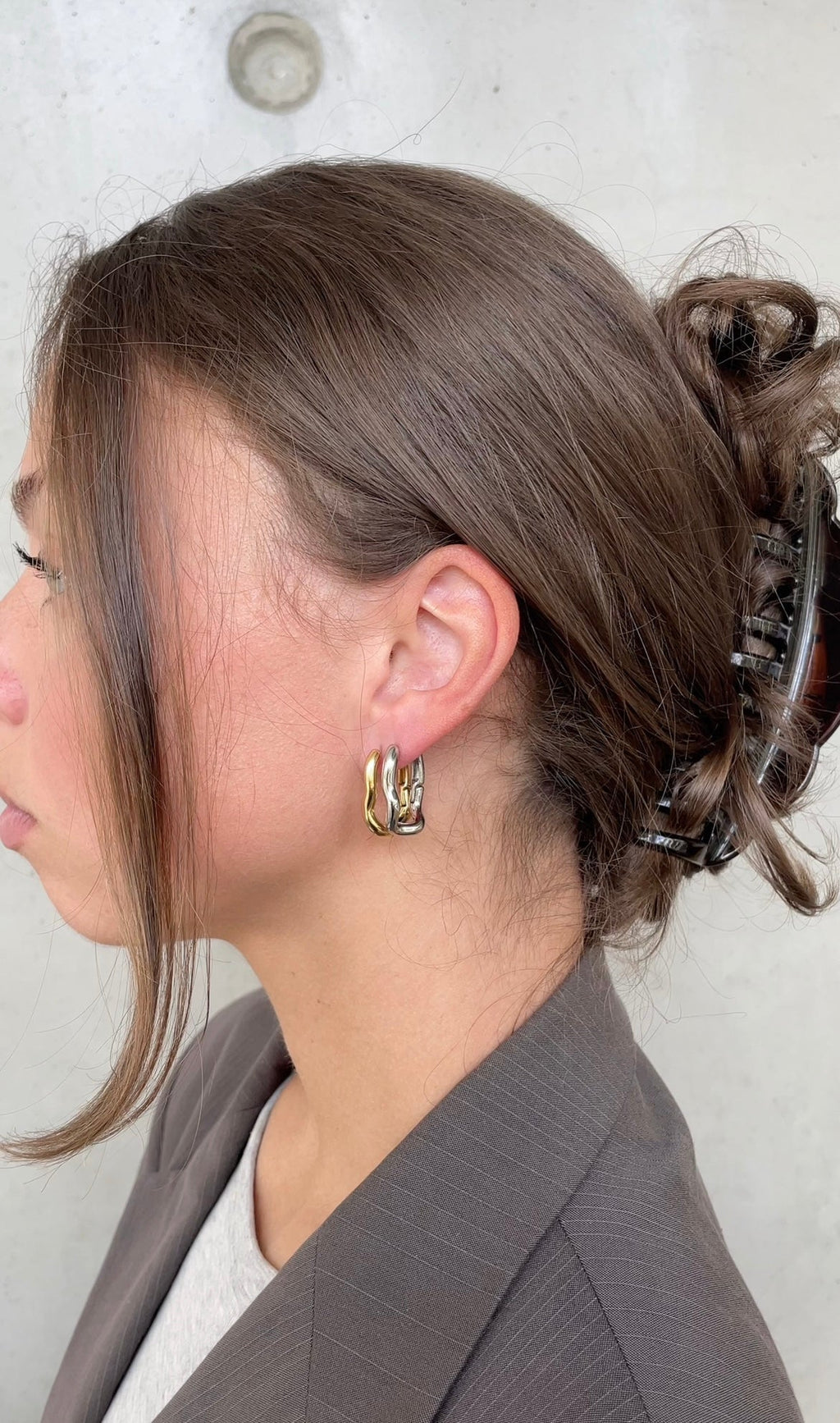 Boucles D'Oreilles Wave Oval