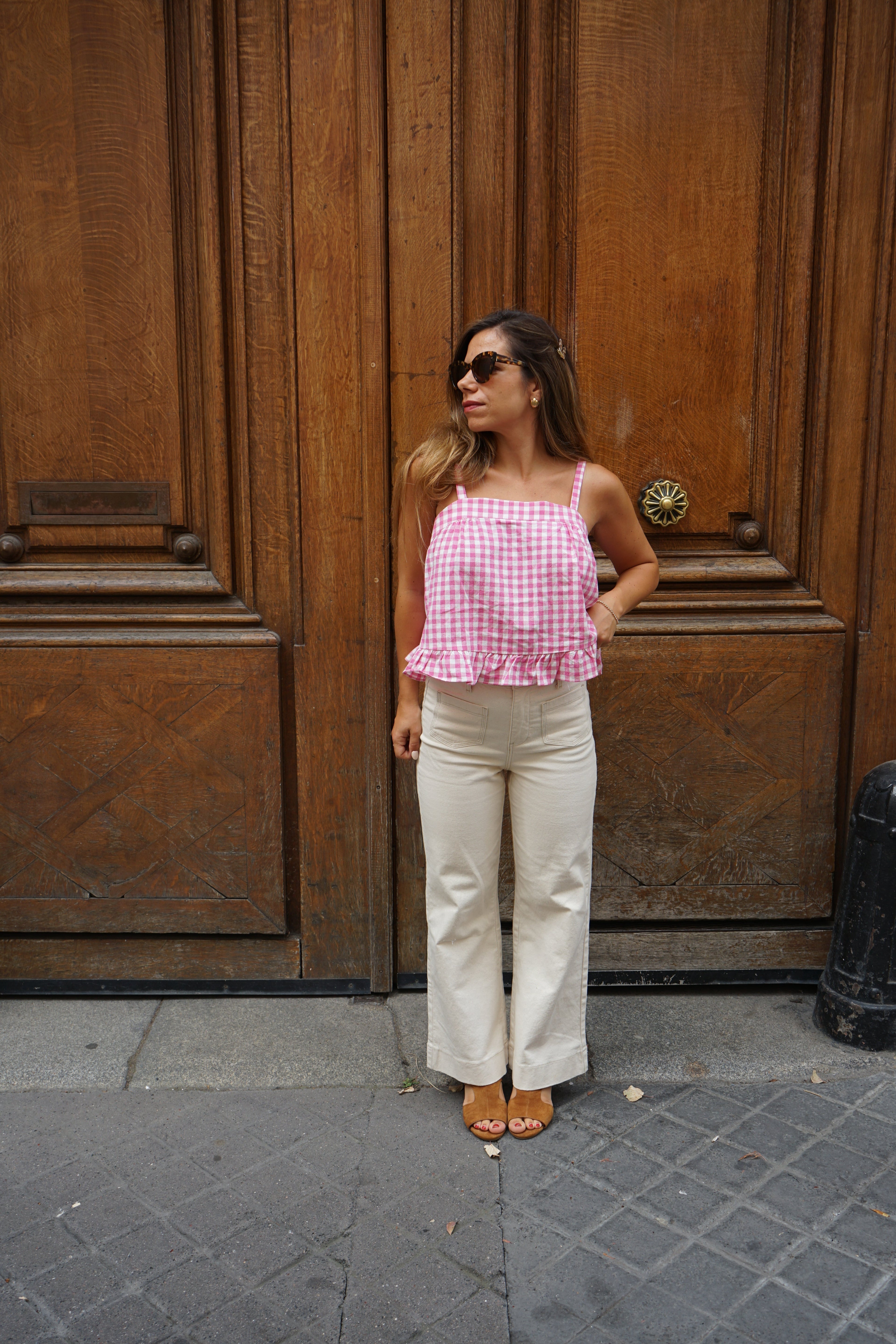 Top Callie Vichy Rose