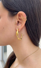 Boucles D'Oreilles Bone Hoops