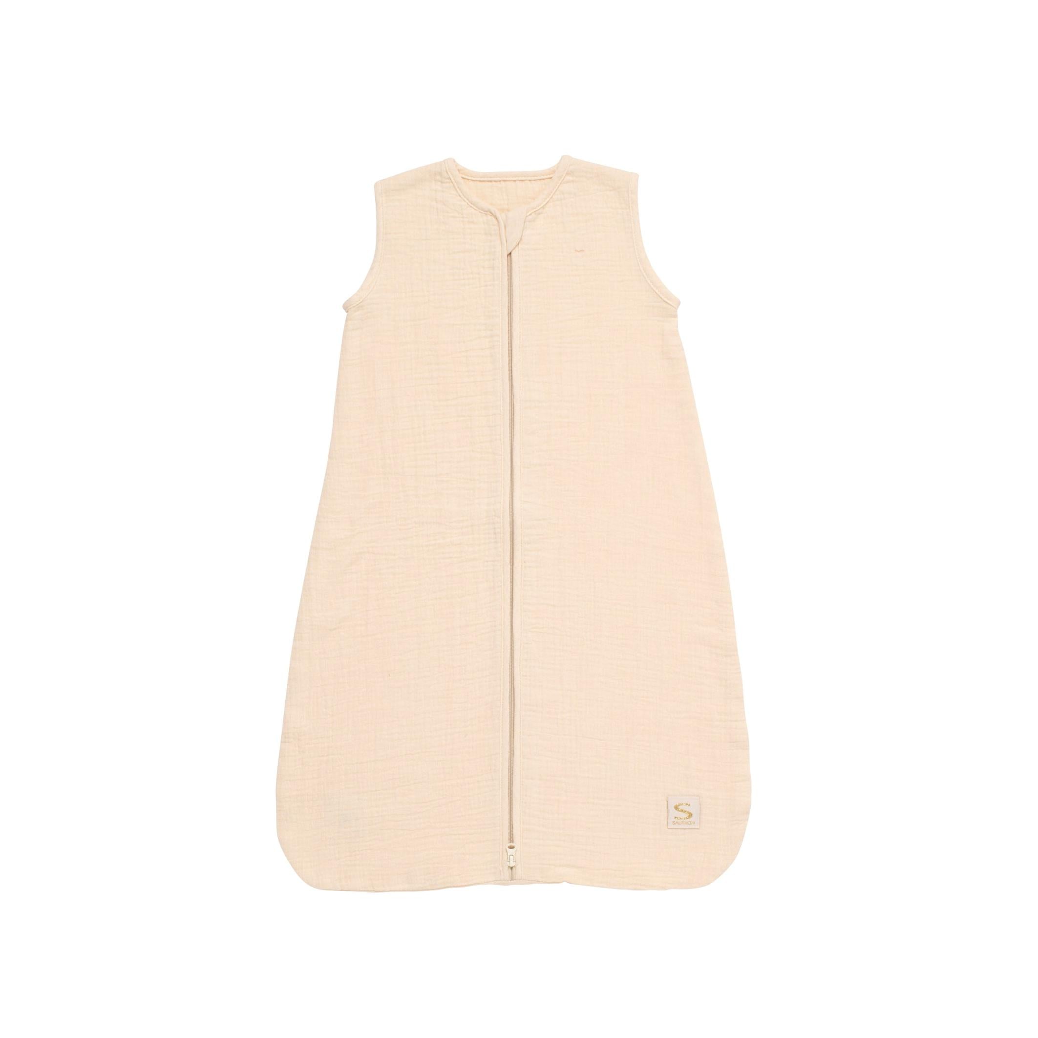Gigoteuse D'Été Bébé En Double Gaze De Coton - Beige