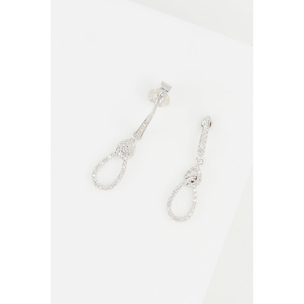 Boucles D'Oreilles "Olympe" D0,196/72 - Or Blanc 375/1000