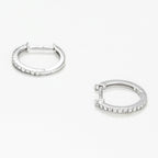 Boucles D'Oreilles "Sofia" D0,13/28 - Or Blanc 375/1000
