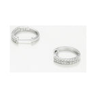 Boucles D'Oreilles "Isabella" D0,26/40 - Or Blanc 375/1000
