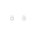 Boucles D'Oreilles "Maddie" D0,05/26 - Or Blanc 375/1000
