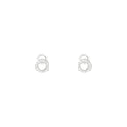 Boucles D'Oreilles "Maddie" D0,05/26 - Or Blanc 375/1000