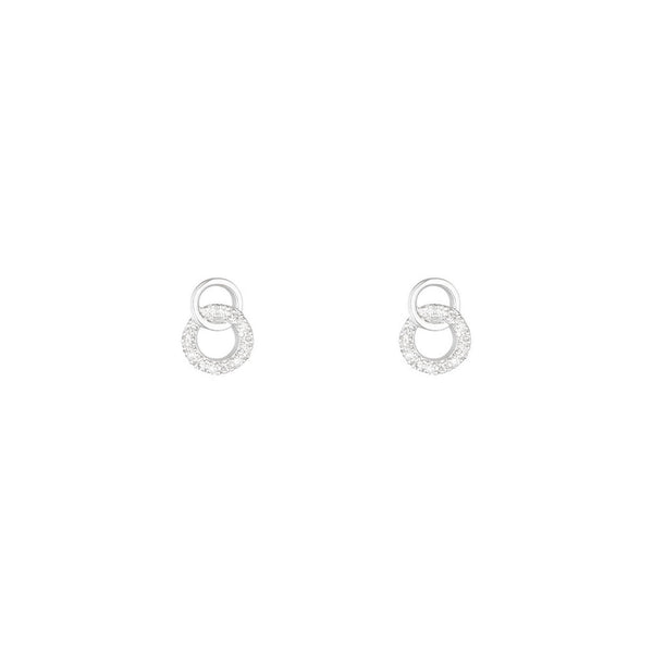 Boucles D'Oreilles "Maddie" D0,05/26 - Or Blanc 375/1000