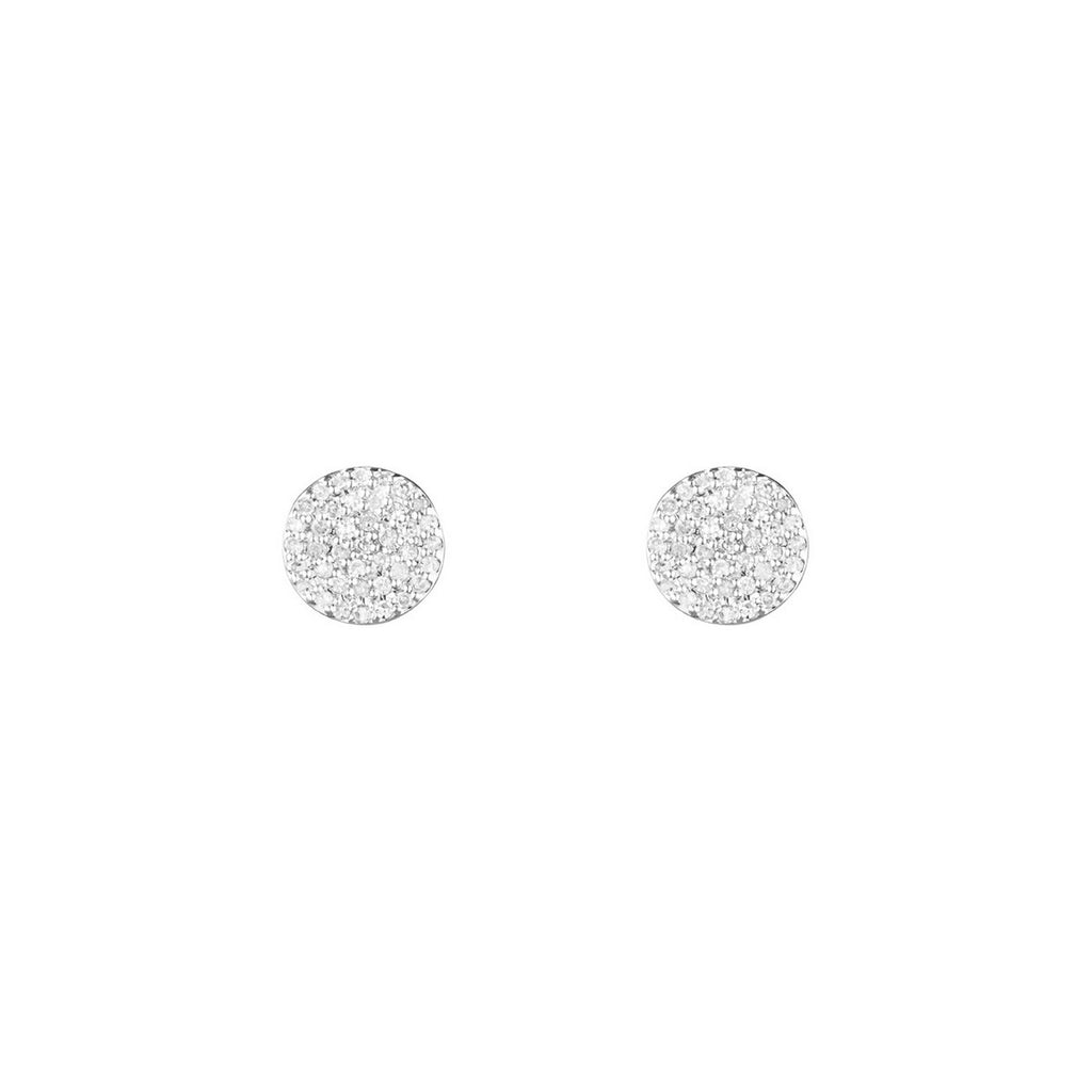 Boucles D'Oreilles "Heavenly " Diamants 0,18/80 - Or Blanc 375/1000