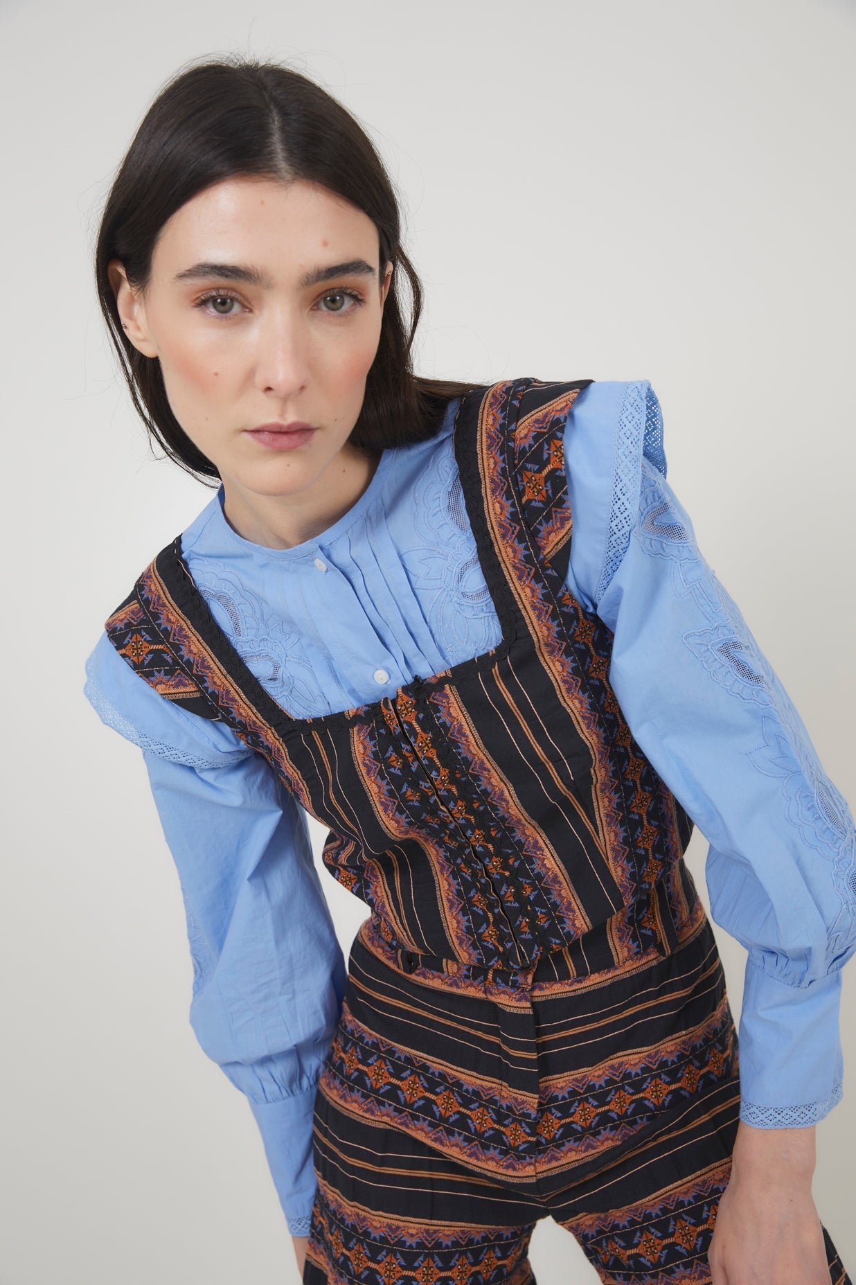 Corset Tyrol Grecques Noir