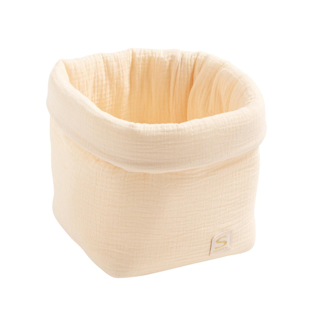 Panière De Rangement En Double Gaze De Coton
