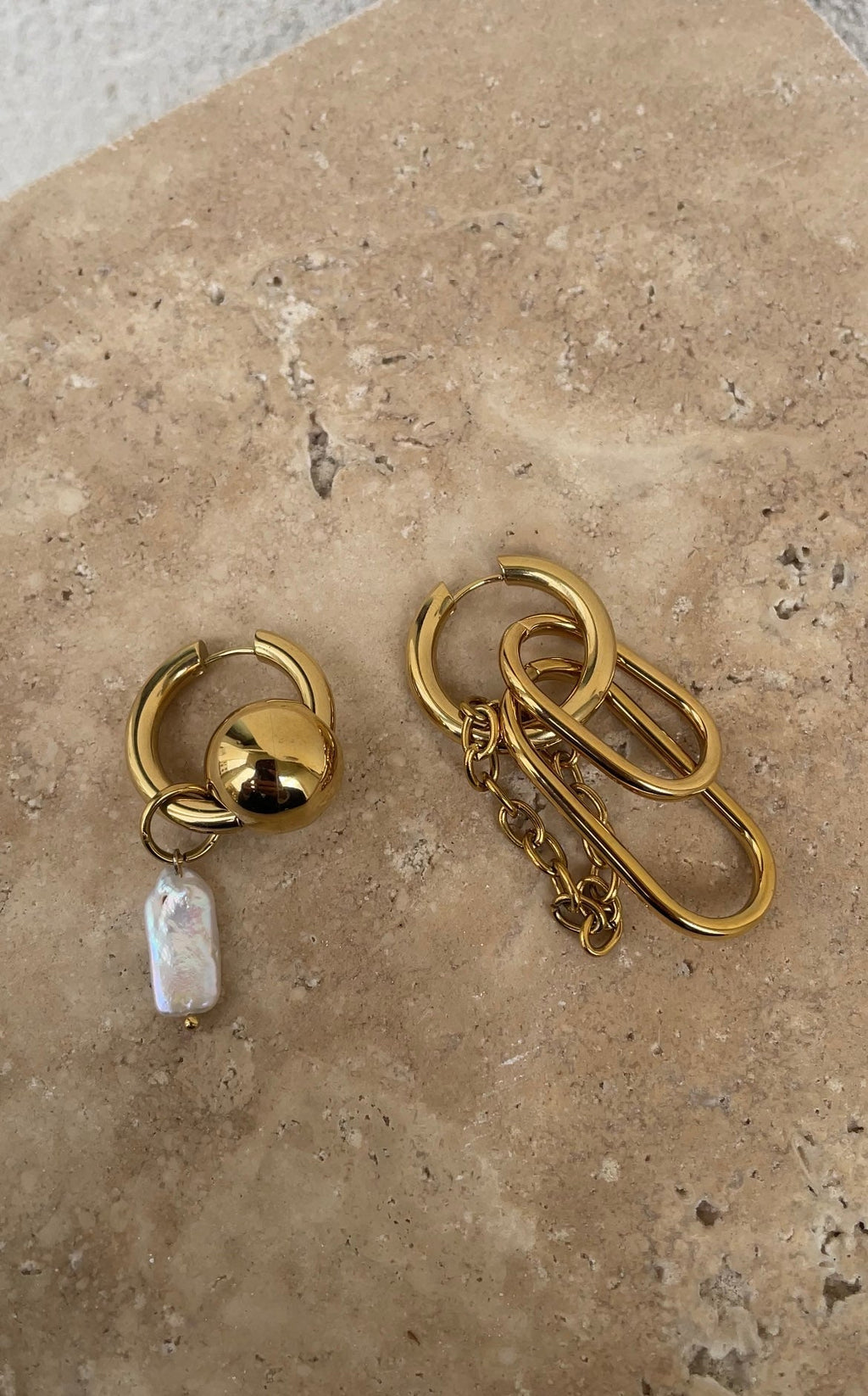Boucles D'Oreilles Asymmetric Grunge