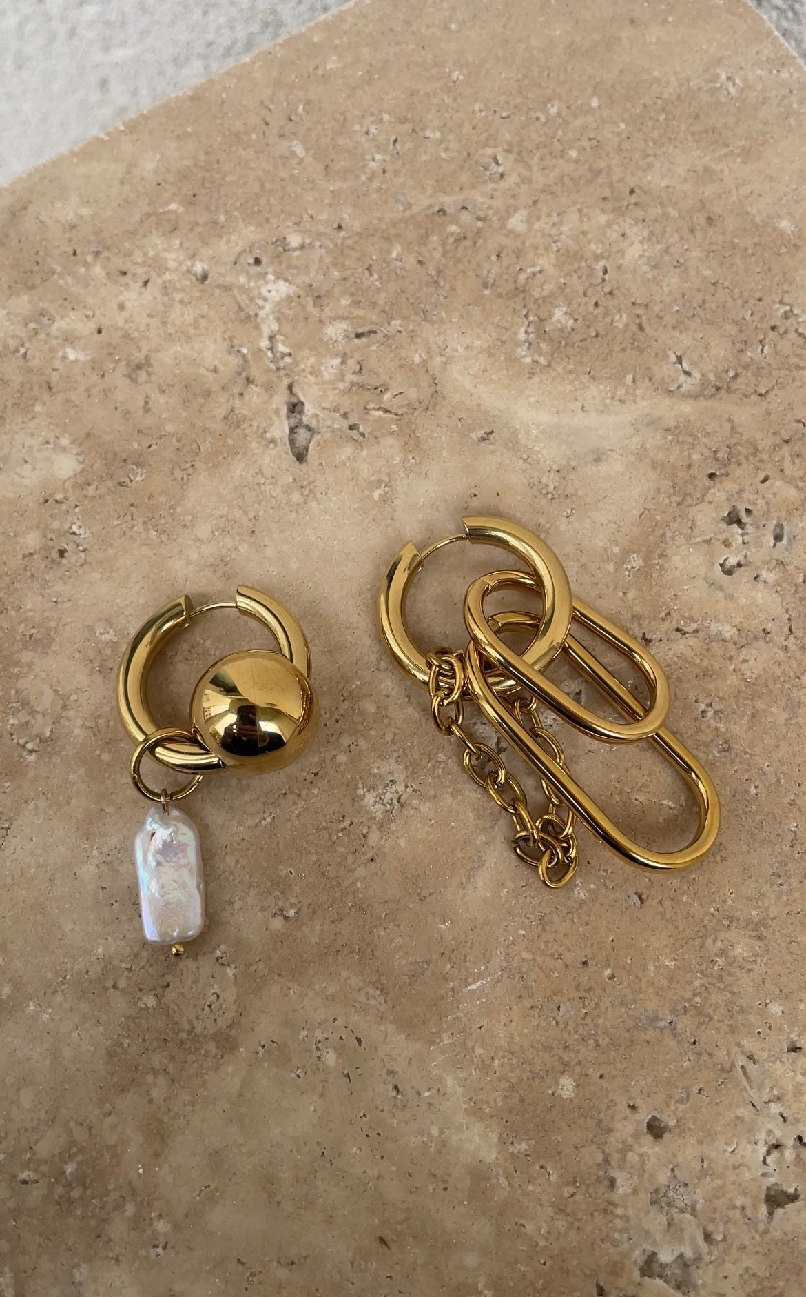 Boucles D'Oreilles Asymmetric Grunge