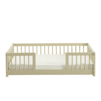 Eden - Lit Enfant Avec Barrières - Pin Massif Beige