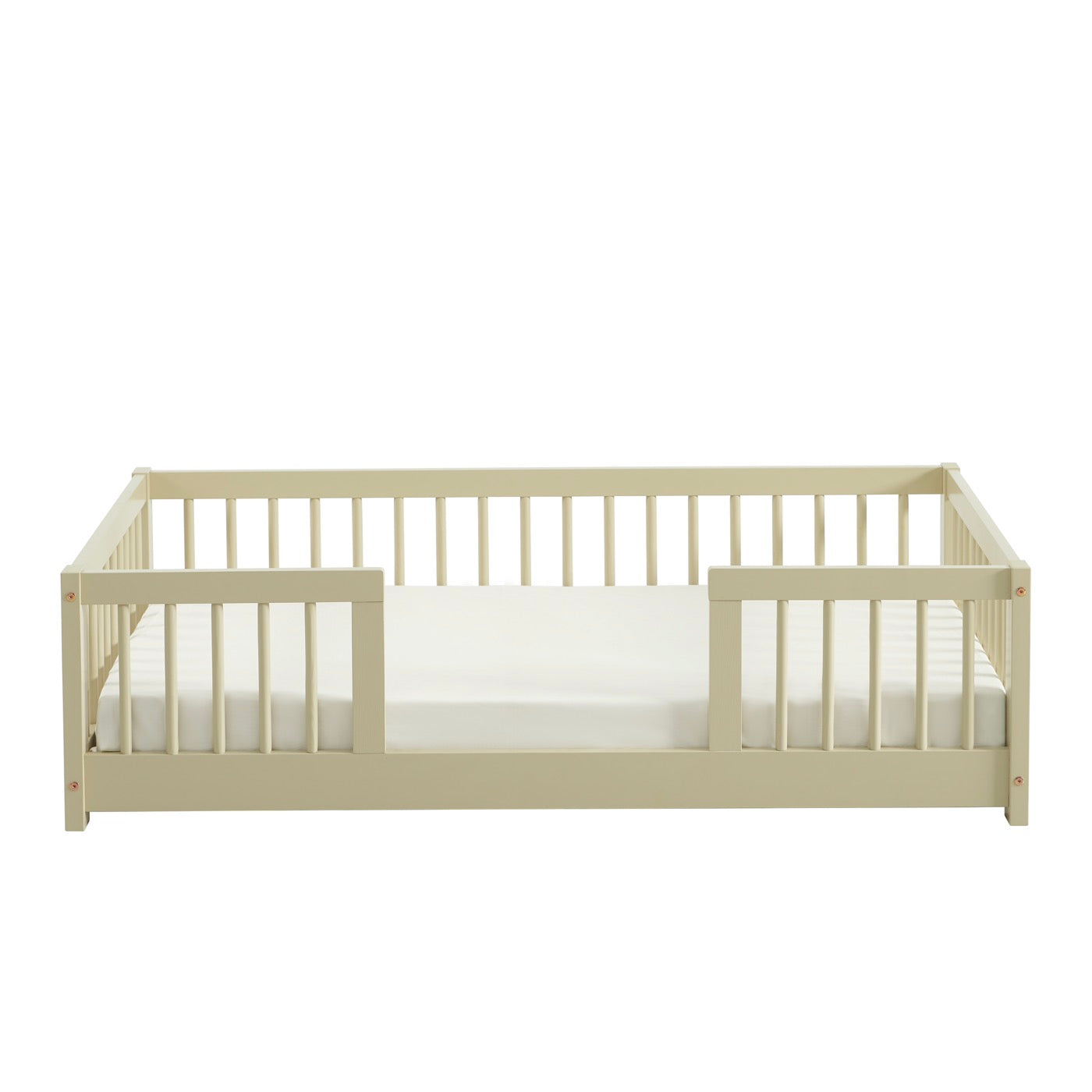 Eden - Lit Enfant Avec Barrières - Pin Massif Beige