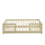 Eden - Lit Enfant Avec Barrières - Pin Massif Beige