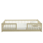 Eden - Lit Enfant Avec Barrières - Pin Massif Beige