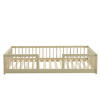 Eden - Lit Enfant Avec Barrières - Pin Massif Beige