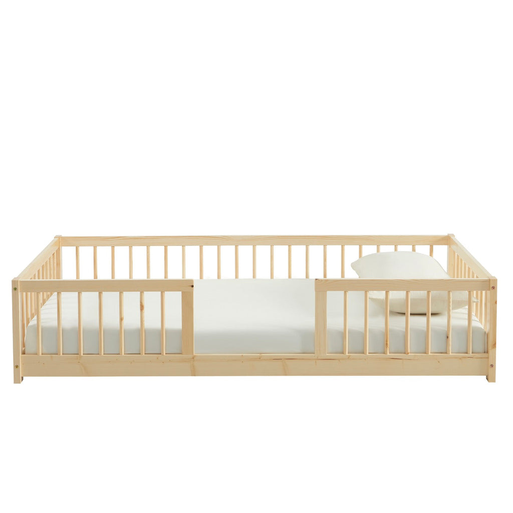 Eden - Lit Enfant Avec Barrières - Pin Massif
