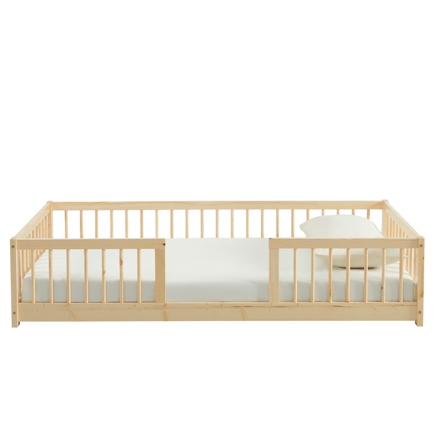 Eden - Lit Enfant Avec Barrières - Pin Massif