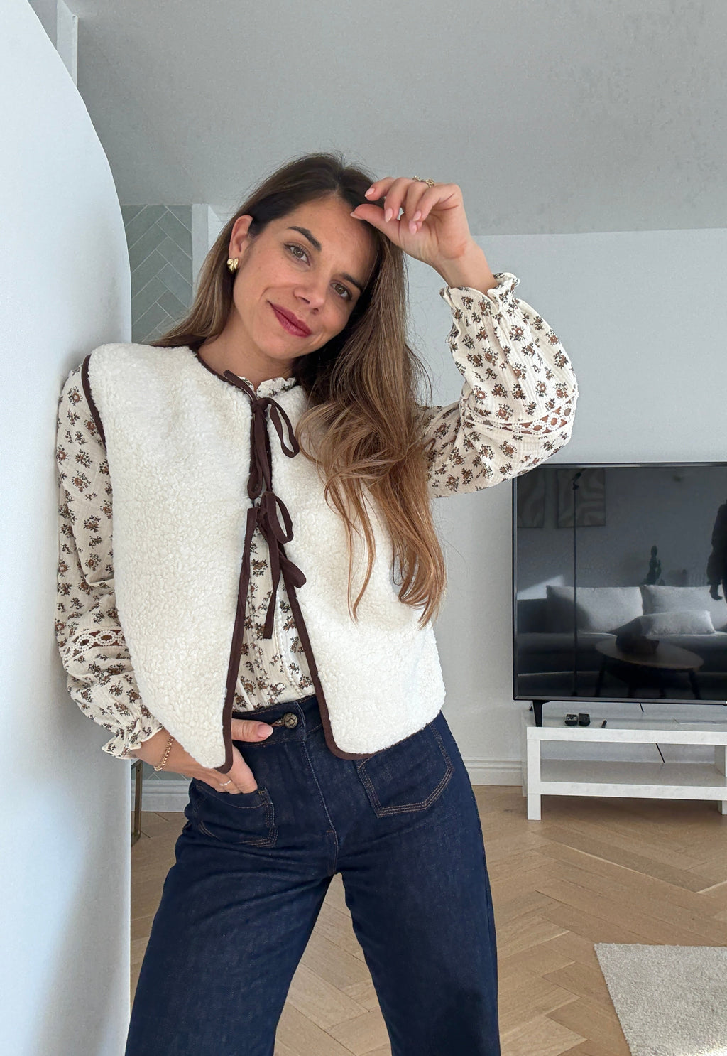 Gilet Berger À Noeud Claudia