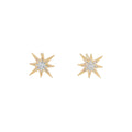 Boucles D'Oreilles "Mon Étoile" - Or Jaune 375/1000 Et Zirconium