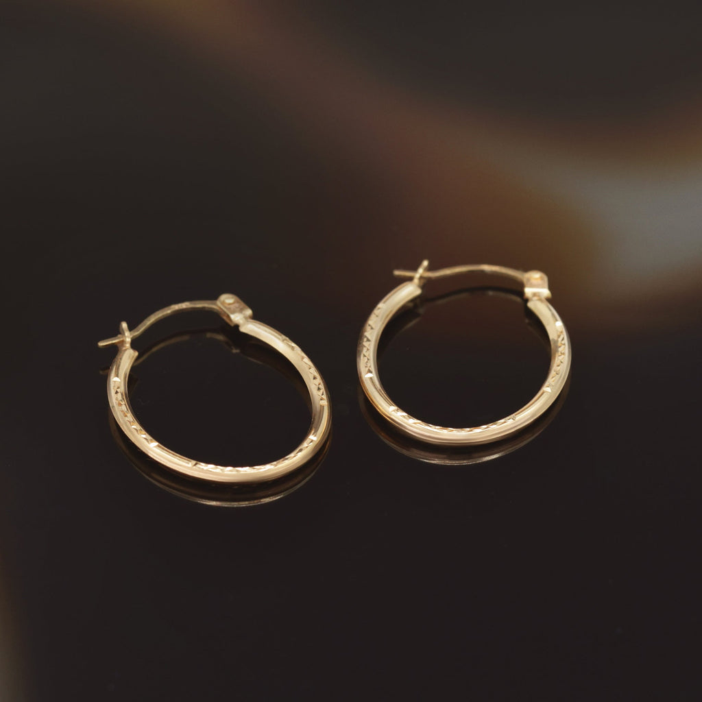Créoles "Olivia" 15Mm Or Jaune 375/1000