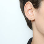 Bijou D'Oreille "Lise" - Or Jaune 375/1000 Et Zirconium