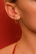 Bijou D'Oreille "Lise" - Or Jaune 375/1000 Et Zirconium