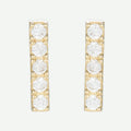 Boucle D'Oreilles "Arianne"Or Jaune 375/1000 Et Zirconium
