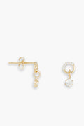 Boucle D'Oreilles "Leo" - Or Jaune 375/1000 Et Zirconium