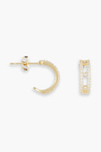 Boucle D'Oreilles "Olga" - Or Jaune 375/1000 Et Zirconium