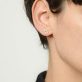 Boucle D'Oreilles "Abby" - Or Jaune 375/1000 Et Zirconium