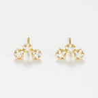 Boucle D'Oreilles "Abby" - Or Jaune 375/1000 Et Zirconium
