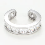 Bijou Cartilage Unitaire "Shining Ear Cuff" - Or Blanc 375/1000