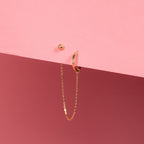 Boucle D'Oreille Unitaire "Pampa"Or Jaune 375/1000