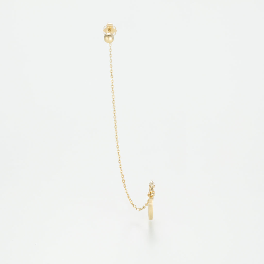 Boucle D'Oreille Unitaire "Pampa"Or Jaune 375/1000
