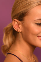Boucle D'Oreille Unitaire "Pampa"Or Jaune 375/1000