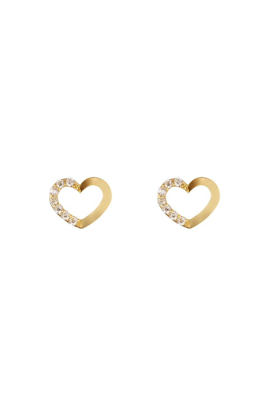Boucles D'Oreilles "Only You" Or Jaune 375/1000 Et Zirconium
