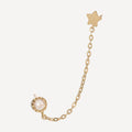 Bijou D'Oreille "Royal" Or Jaune 375/1000 Et Zirconium