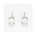Boucles D'Oreilles "Simply You 4Mm" Or Blanc 375/1000 Et Zirconium