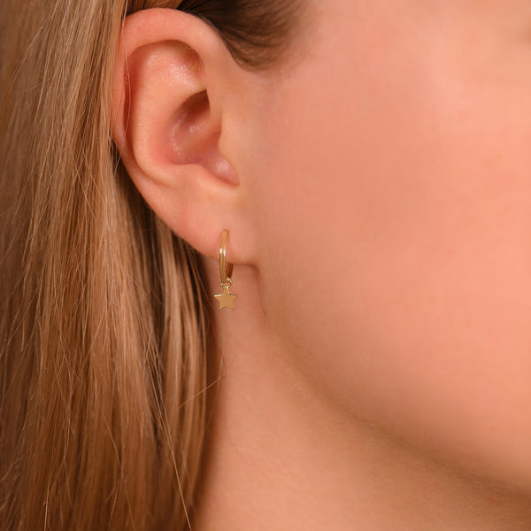 Boucle D'Oreilles " Isis" Or Jaune 375/1000