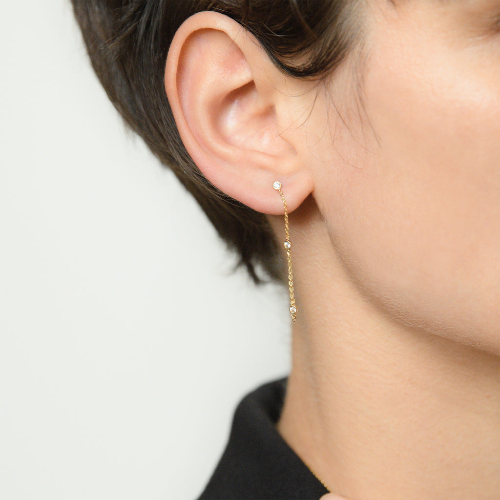 Boucle D'Oreilles "Elina" - Or Jaune 375/1000