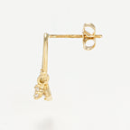 Boucle D'Oreilles "Axel" - Or Jaune 375/1000