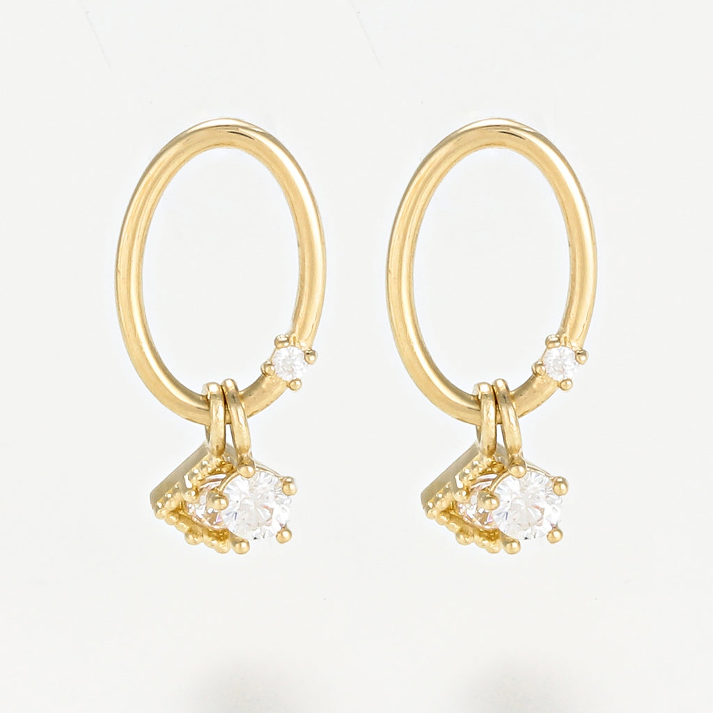 Boucle D'Oreilles "Axel" - Or Jaune 375/1000
