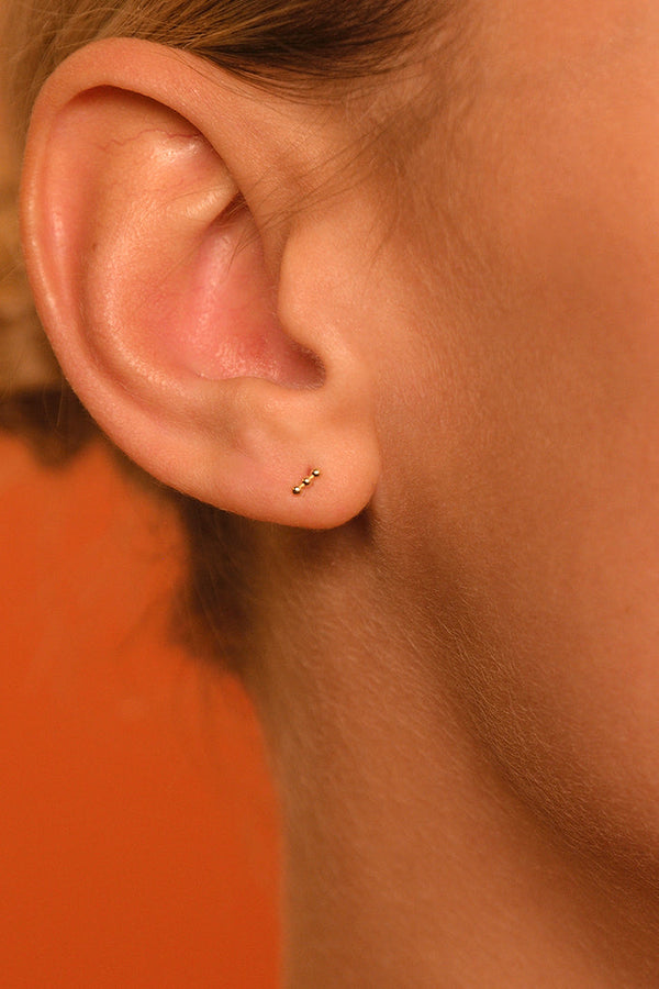 Boucles D'Oreilles "Emma" - Or Blanc 375/1000